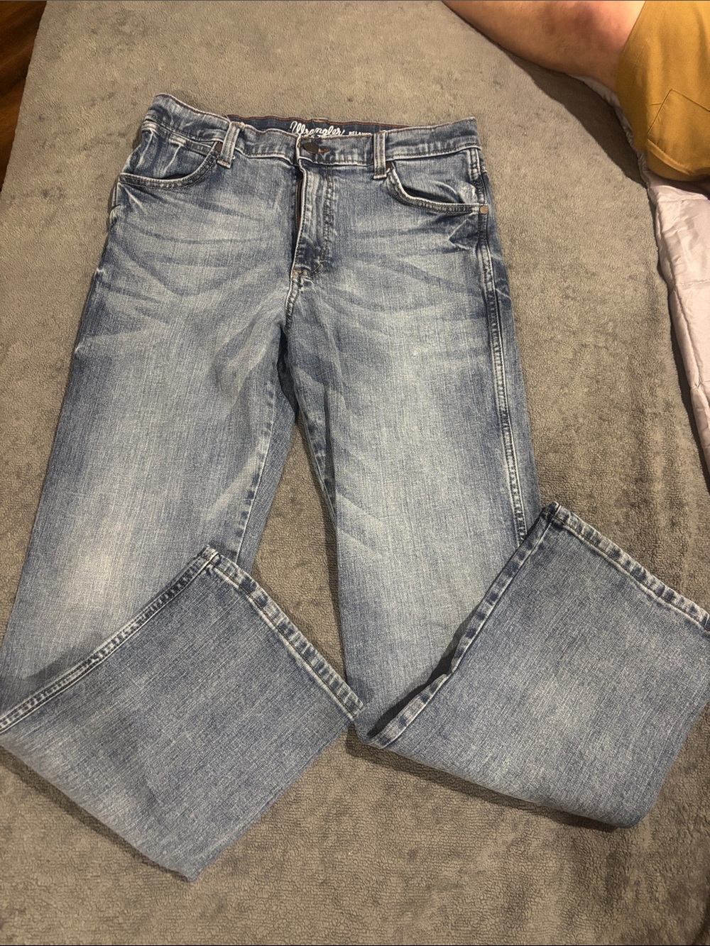 Light Blue Kids' Straight-Leg Jeans by Wrangler